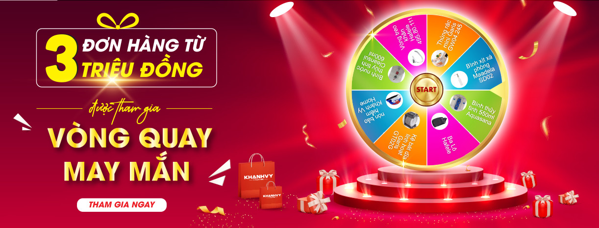 Chương trình vòng quay may mắn 100% trúng khi mua sản phẩm Teka tại hệ thống showroom Khánh Vy Home