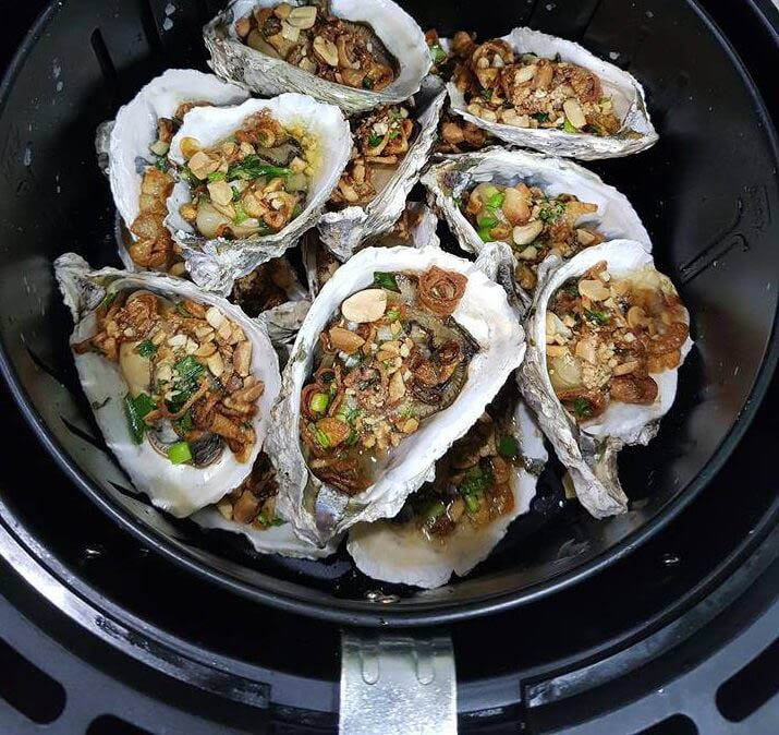 Nướng hàu chỉ với một chiếc nồi chiên không dầu