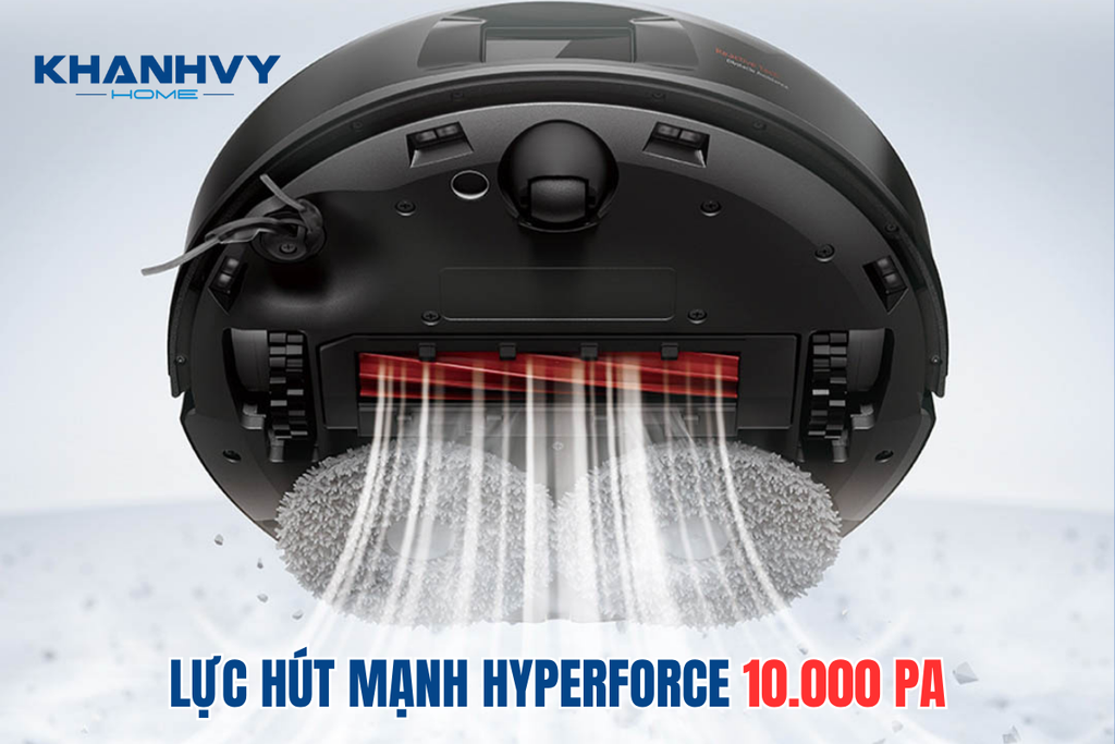 Lực hút HyperForce mạnh mẽ lên đến 10.000 Pa
