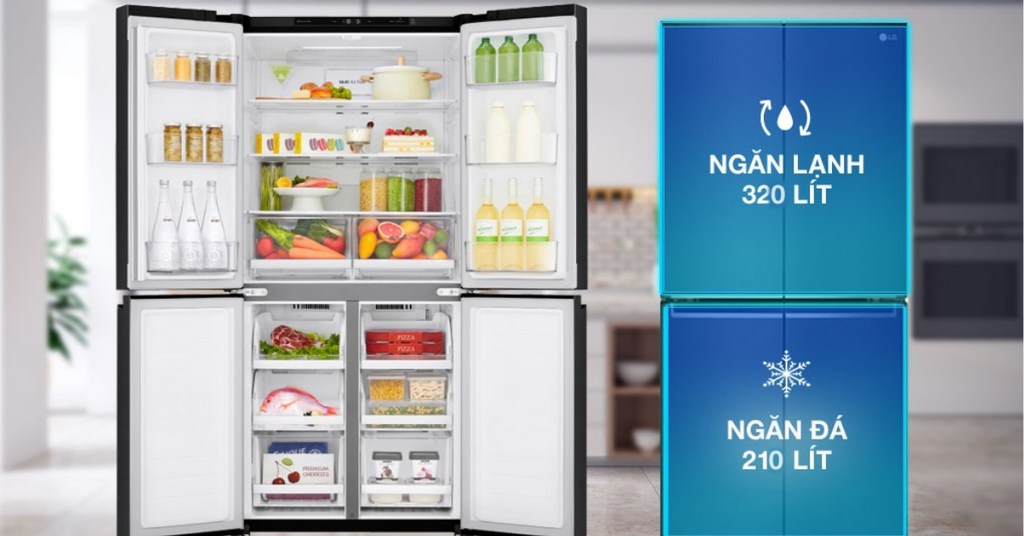 Tủ lạnh Multi Door LG Inverter 530 lít GR-B53MB
