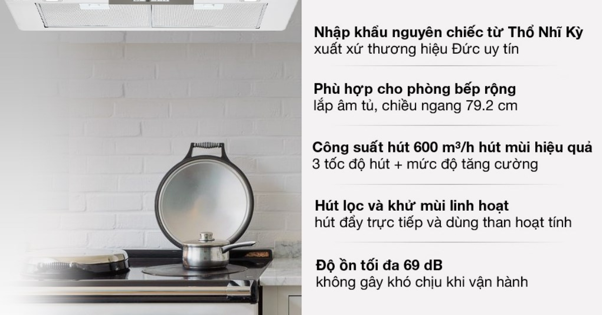 Đặc điểm nổi bật của Máy hút mùi âm tủ Hafele TỦ HH-BI79A 533.80.038