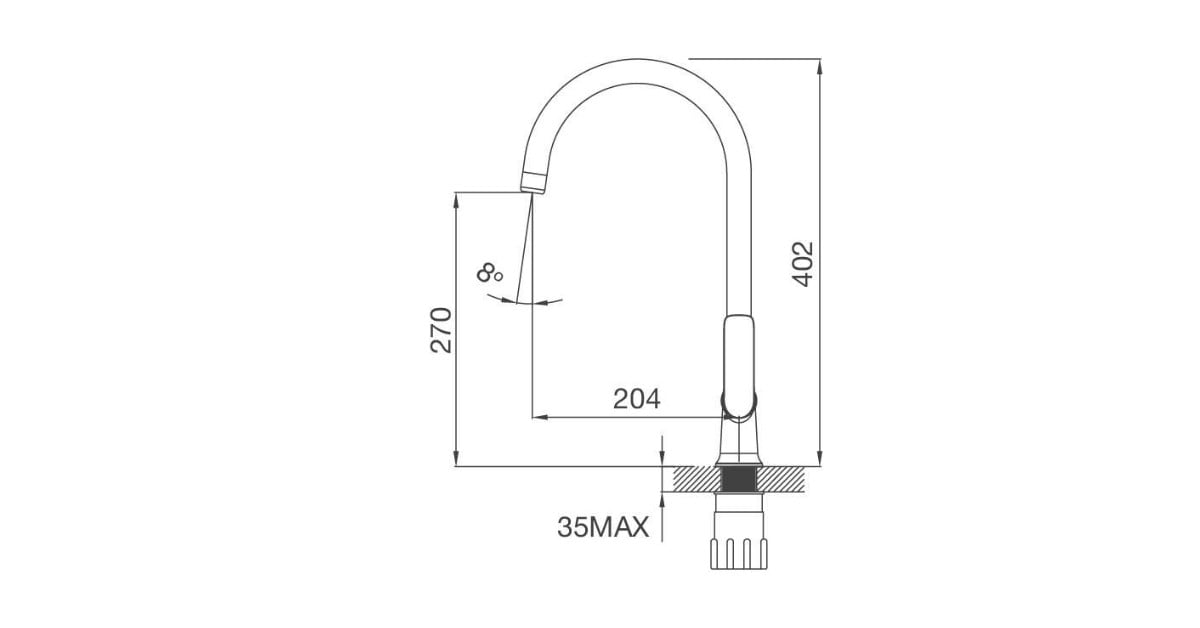 Vòi rửa chén Malloca K77C