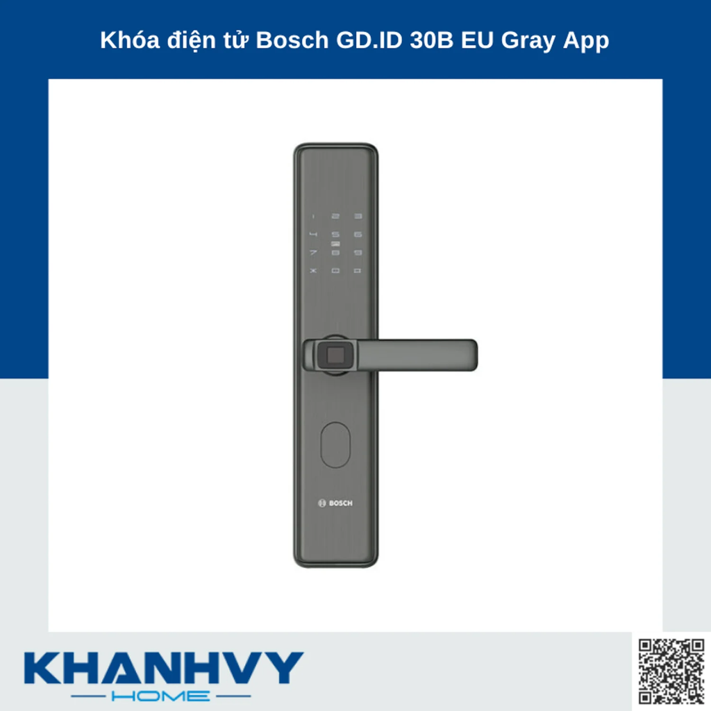 Cách sử dụng của Khóa điện tử Bosch GD.ID 30B EU Gray App