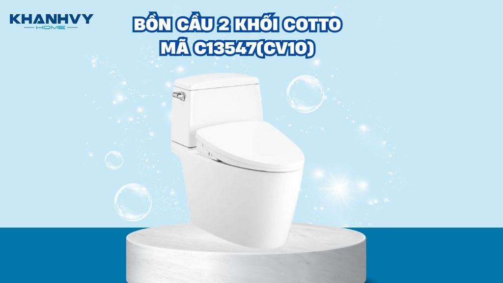 Bồn cầu 2 khối Cotto mã C13547(CV10)