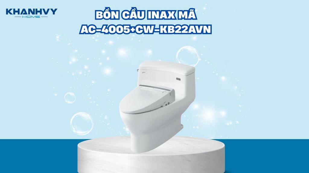 Bồn cầu Inax mã AC-4005+CW-KB22AVN