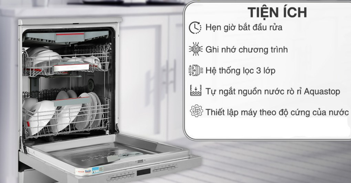 Đặc điểm nổi bật của Máy rửa chén Bosch SMS6ZCI08E serie 6