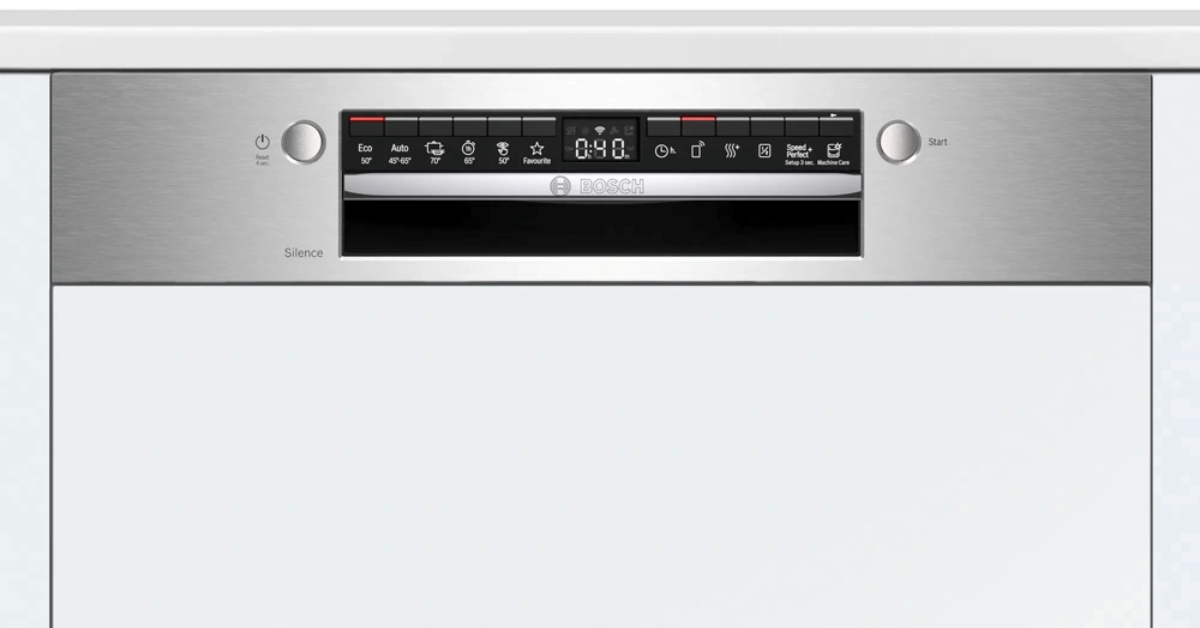 Đặc điểm nổi bật của Máy rửa chén bán âm Bosch SMI4HCS48E Series 4, Home connect 14 bộ