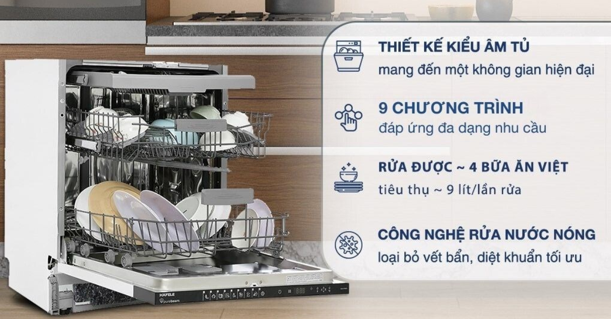 Đặc điểm nổi bật của Máy rửa chén Hafele HDW-FI60D 533.23.320