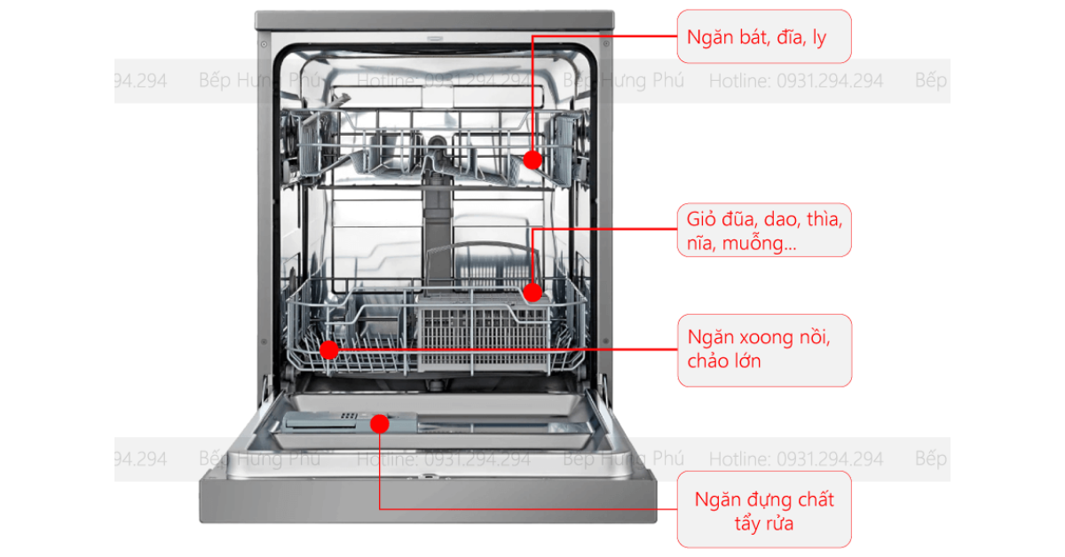 Đặc điểm nổi bật của Máy rửa chén Hafele HDW-F60G 535.29.590 độc lập