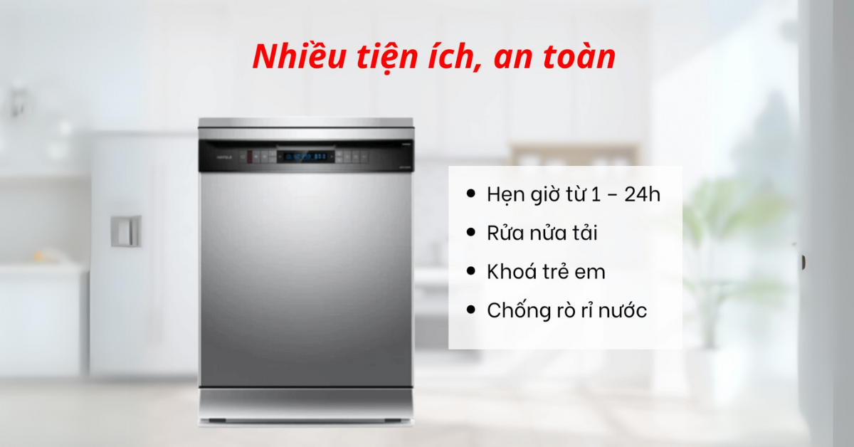 Đặc điểm nổi bật của Máy rửa chén Hafele HDW-F6051S 538.21.370