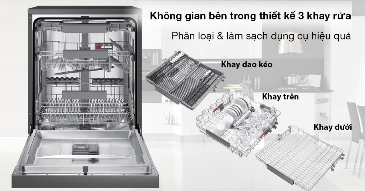 Đặc điểm nổi bật của Máy rửa chén độc lập Samsung Bespoke DW60CG550FSG/SV