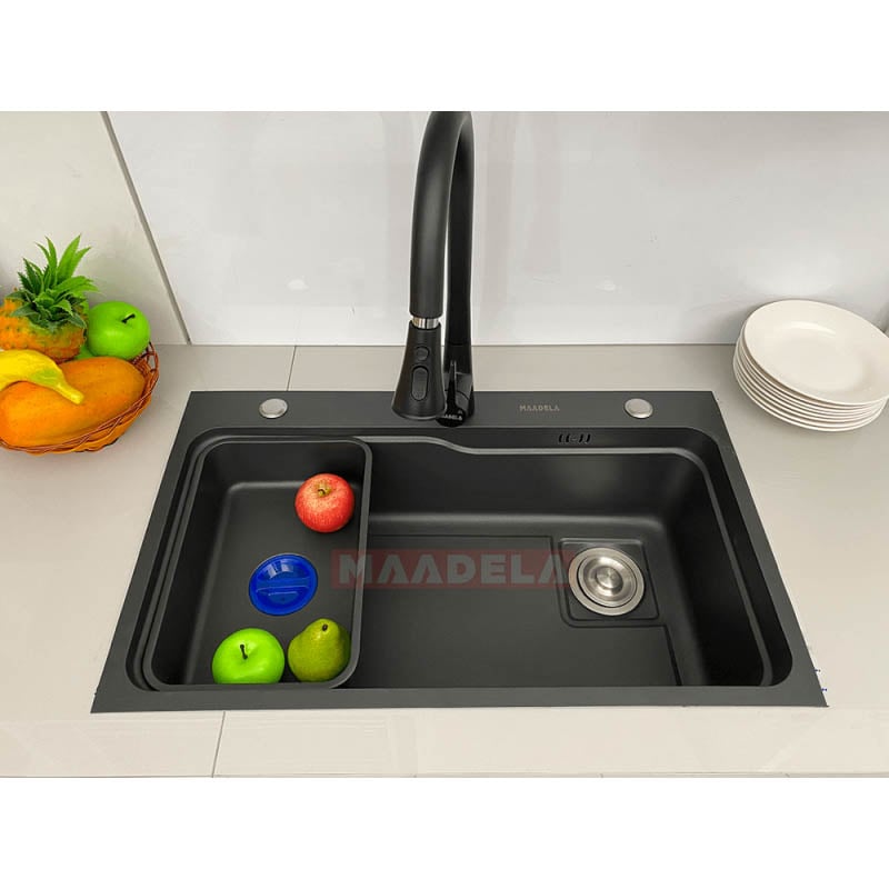 Chậu rửa chén Maadela thiết kế nhỏ gọn, dễ dàng lắp đặt và sử dụng để tạo cảm giác thân thiện