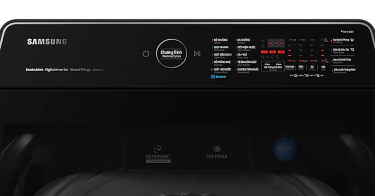 Máy giặt lồng đứng Samsung WA12CG5886BVSV