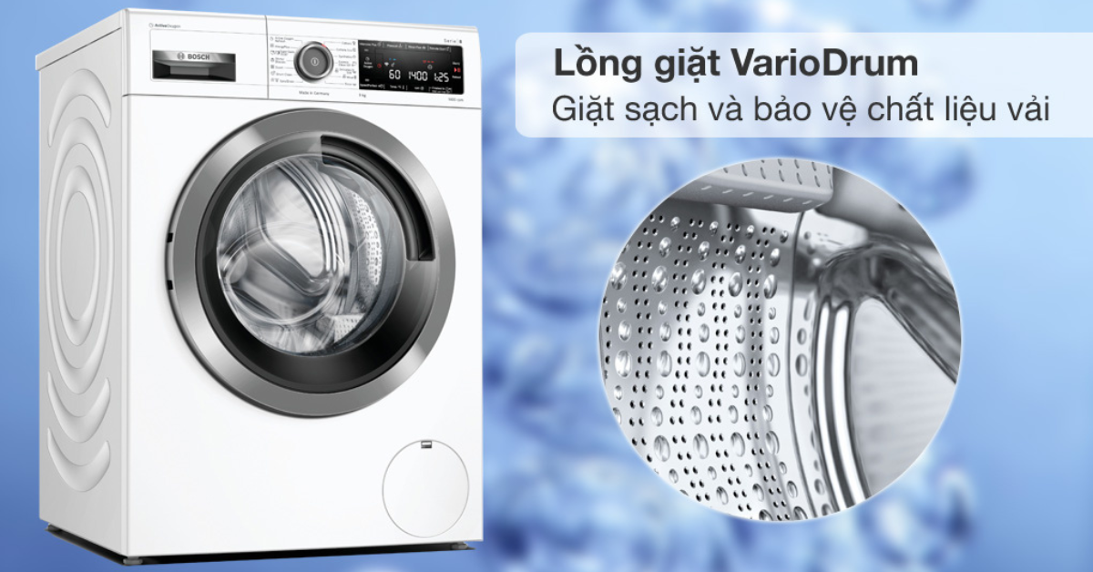Đặc điểm nổi bật của Máy giặt ActiveOxygen Bosch WAV28L40SG 9kg - Series 8