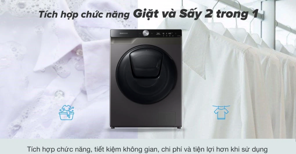 Hướng dẫn sử dụng Máy giặt sấy thông minh Samsung WD95T754DBX/SV