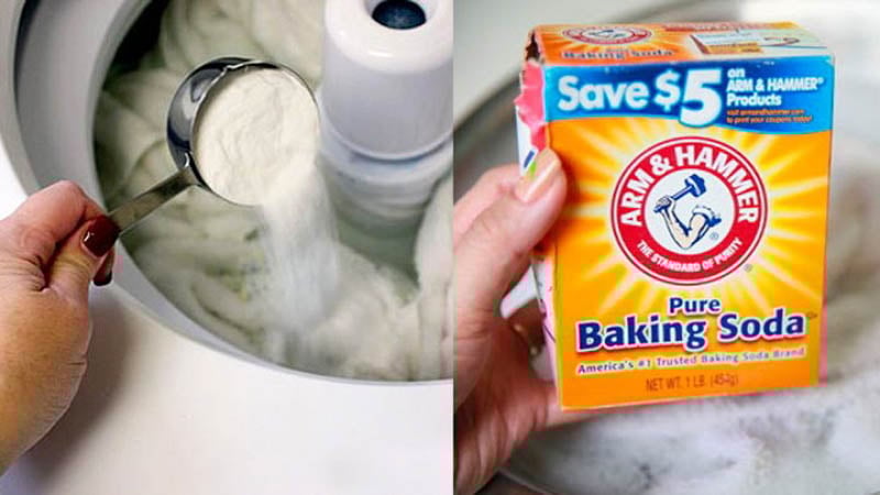 Cách tẩy áo trắng bị ngả màu bằng bột baking soda