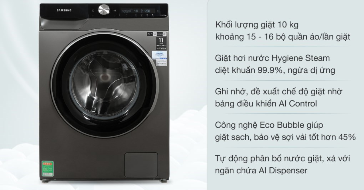Đặc điểm nổi bật của Máy giặt thông minh Samsung WW10T634DLX/SV