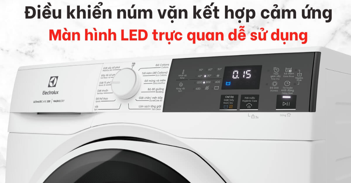 Đặc điểm nổi bật của Máy giặt sấy Electrolux EWW9024P3WC 9/6kg