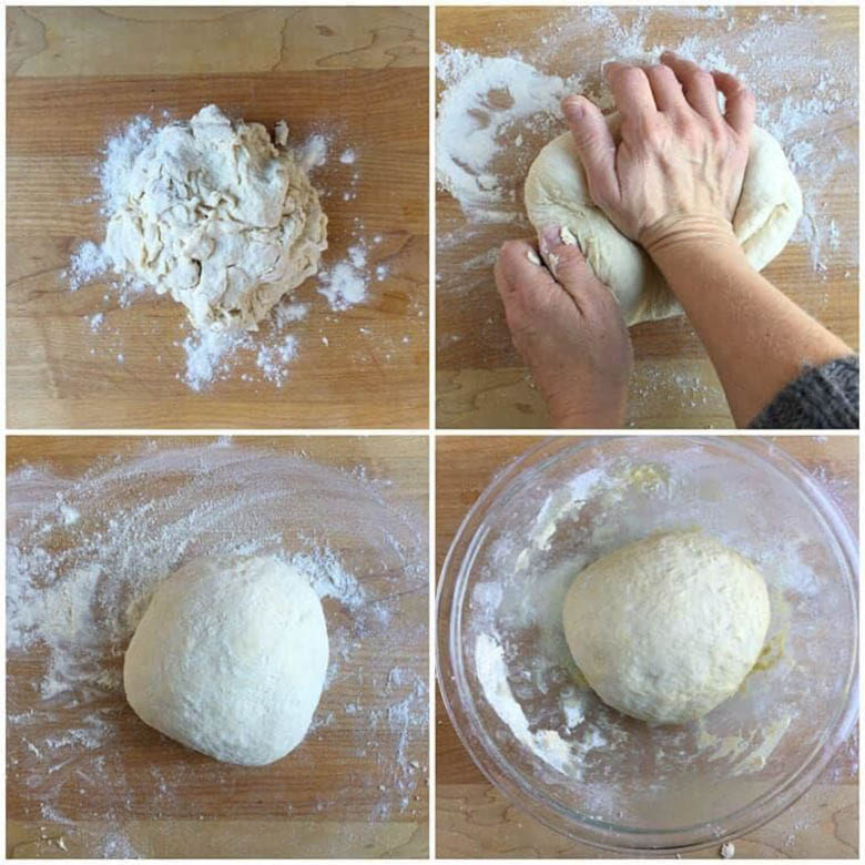 Nhào bột bánh
