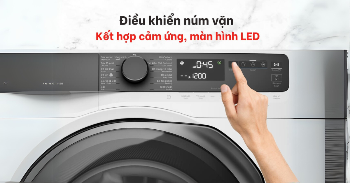 Đặc điểm nổi bật của Máy giặt Electrolux EWF1343R7WC cửa trước 13kg