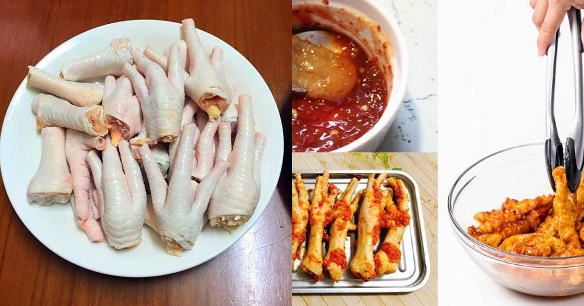 Công thức ướp chân gà nướng chanh dứa
