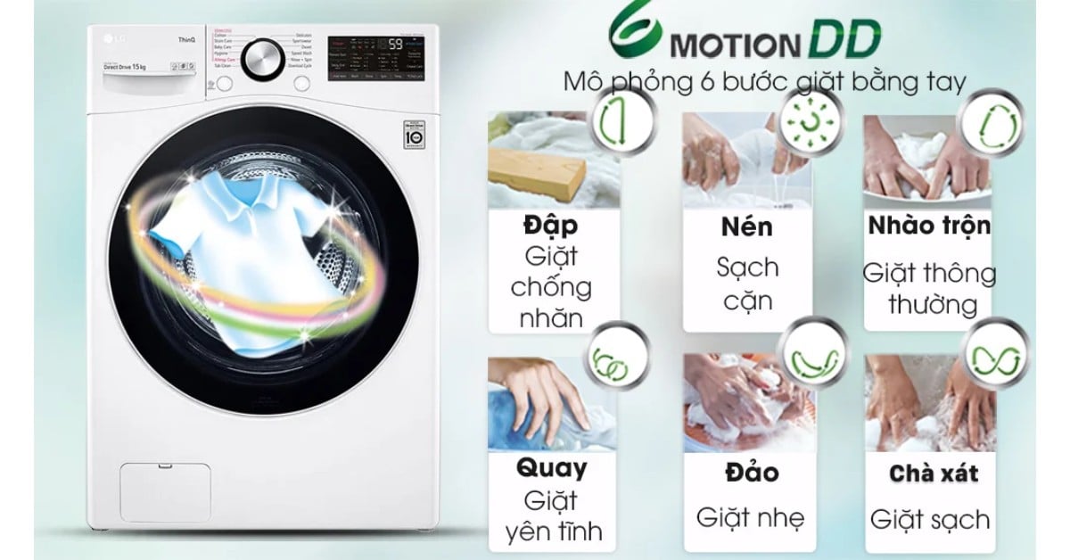 Máy giặt LG Inverter 15kg F2515STGW