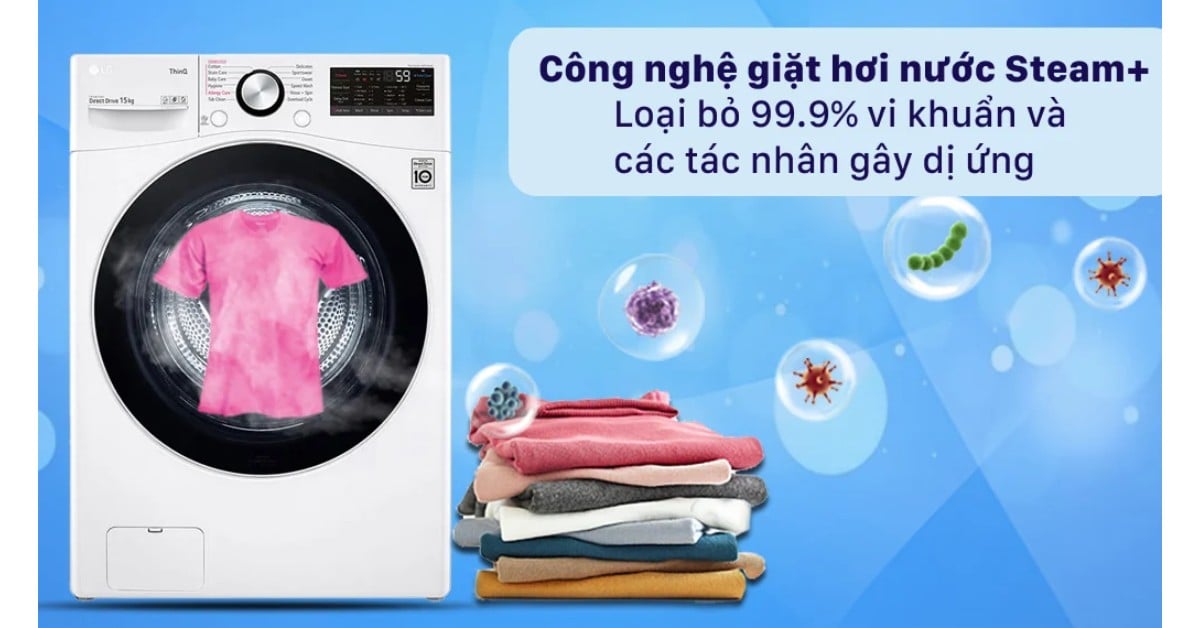 Máy giặt LG Inverter 15kg F2515STGW