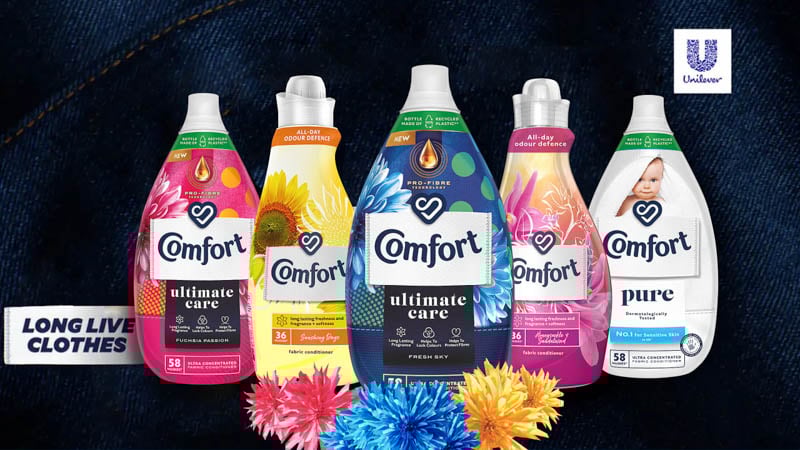 Bột giặt Comfort - Thương hiệu nổi tiếng về lưu giữ hương thơm