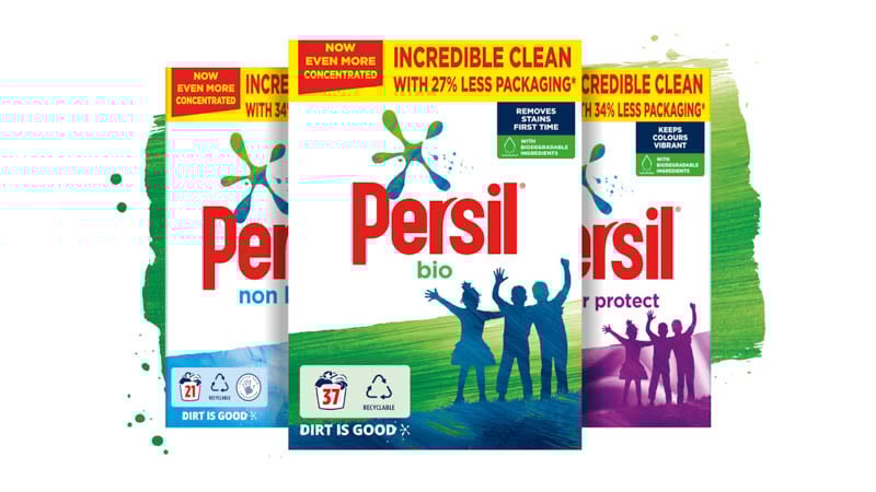 Persil loại bỏ vết bẩn mạnh mẽ và mùi hương thơm nồng