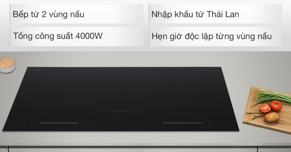 Đặc điểm nổi bật của Bếp từ đôi lắp âm Junger CEJ-200-II