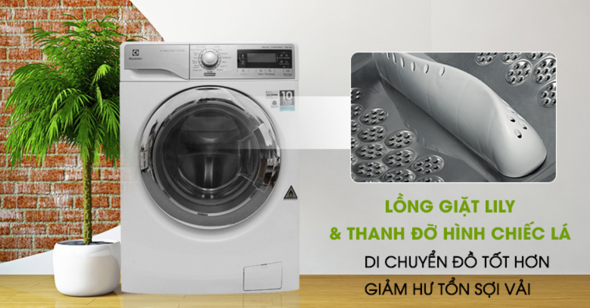 Máy giặt kết hợp sấy Electrolux EWW14023 giặt 10 kg - sấy 7 kg