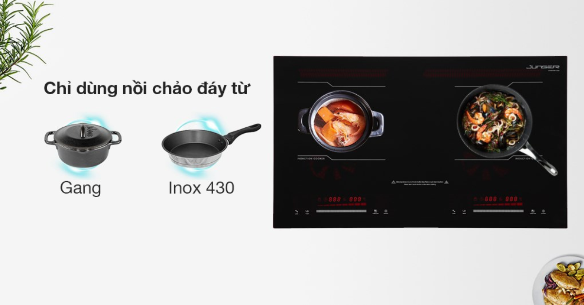 Hướng dẫn sử dụng Bếp từ đôi lắp âm Junger MK-22
