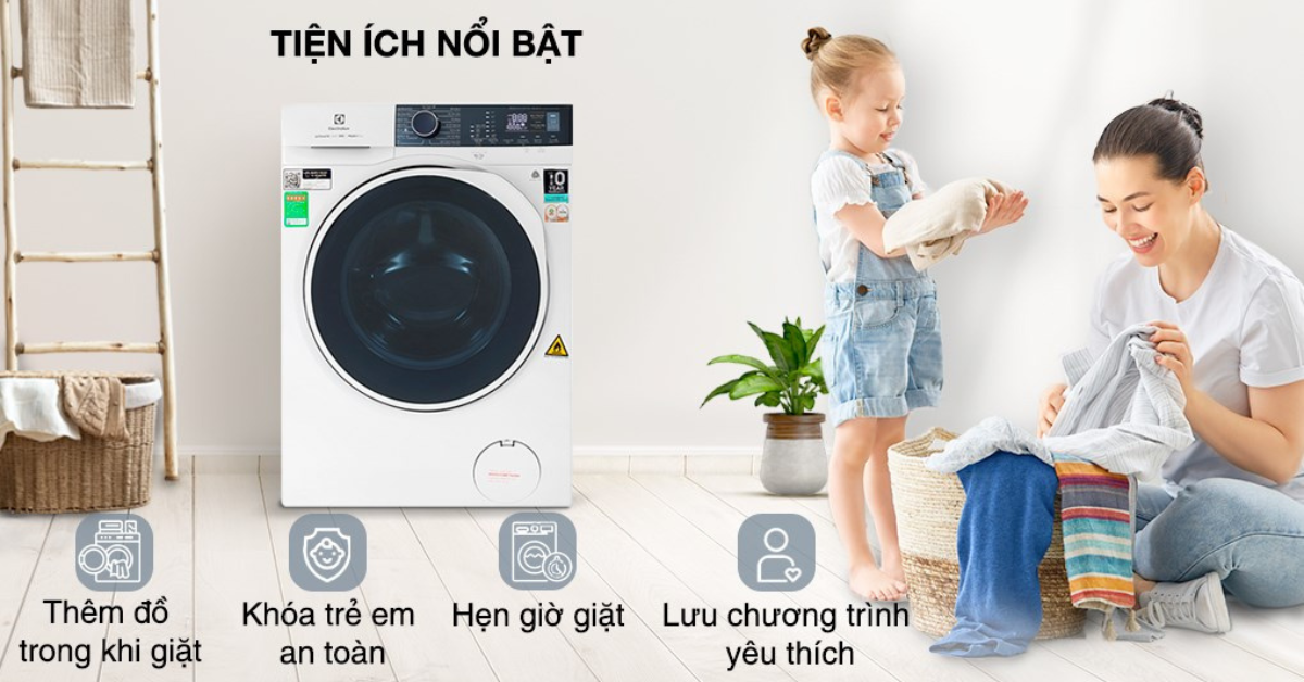 Đặc điểm nổi bật của Máy giặt sấy Electrolux EWW9024P5WB 9/6kg