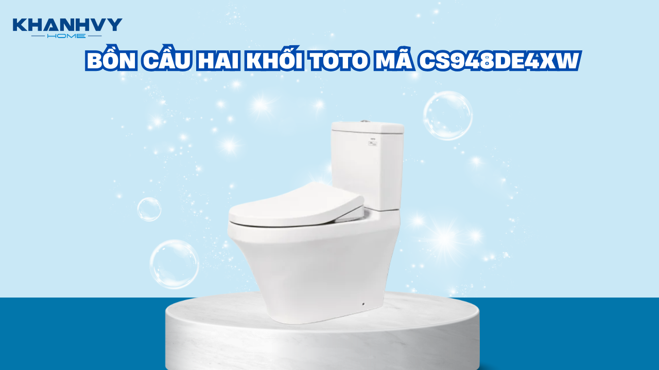 Bồn cầu hai khối TOTO mã CS948DE4XW