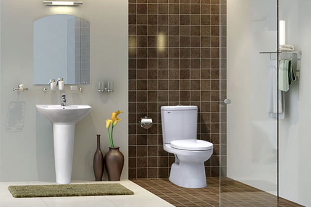 Lựa chọn kích thước bồn cầu loại nhỏ cho nhà vệ sinh hẹp