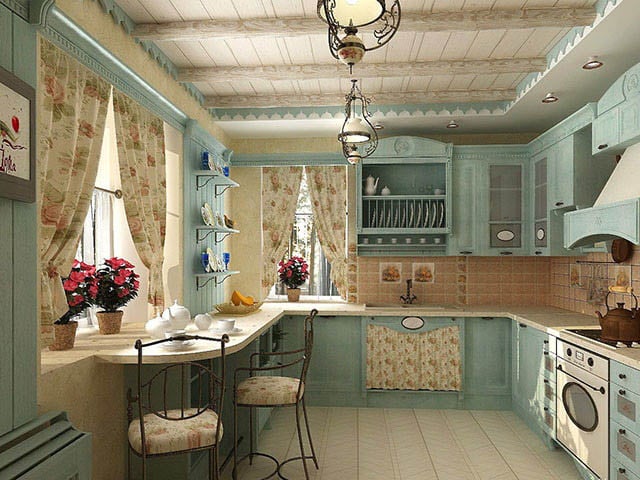 Mẫu nhà bếp phong cách vintage sang, xịn, mịn