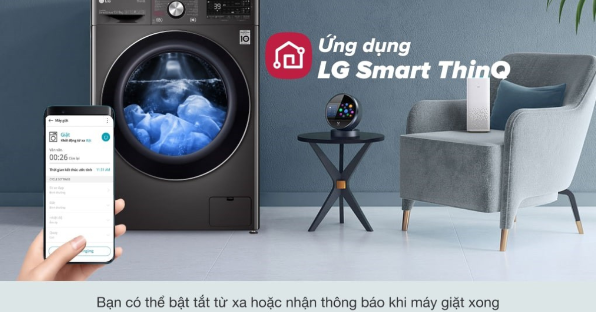 Đặc điểm nổi bật của Máy giặt sấy LG Inverter giặt 13kg/ sấy 8kg FV1413H3BA