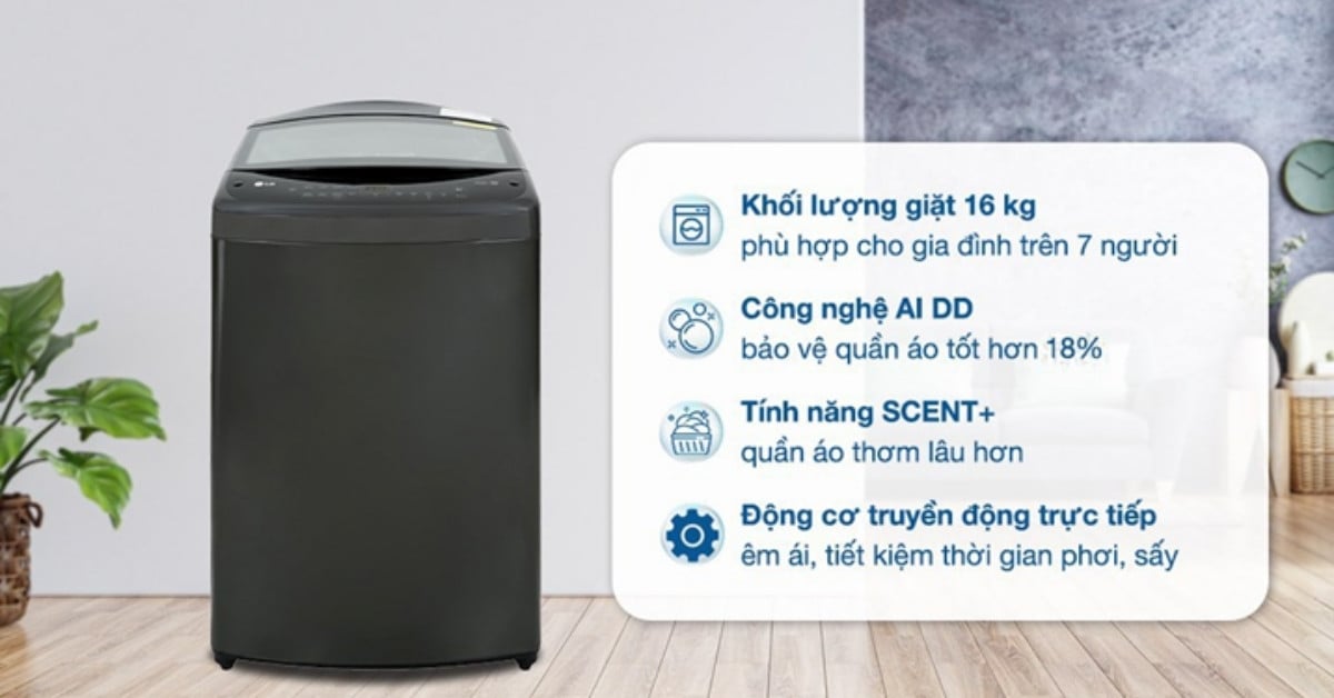 Máy giặt LG AI DD Inverter 16 kg TV2516DV3B