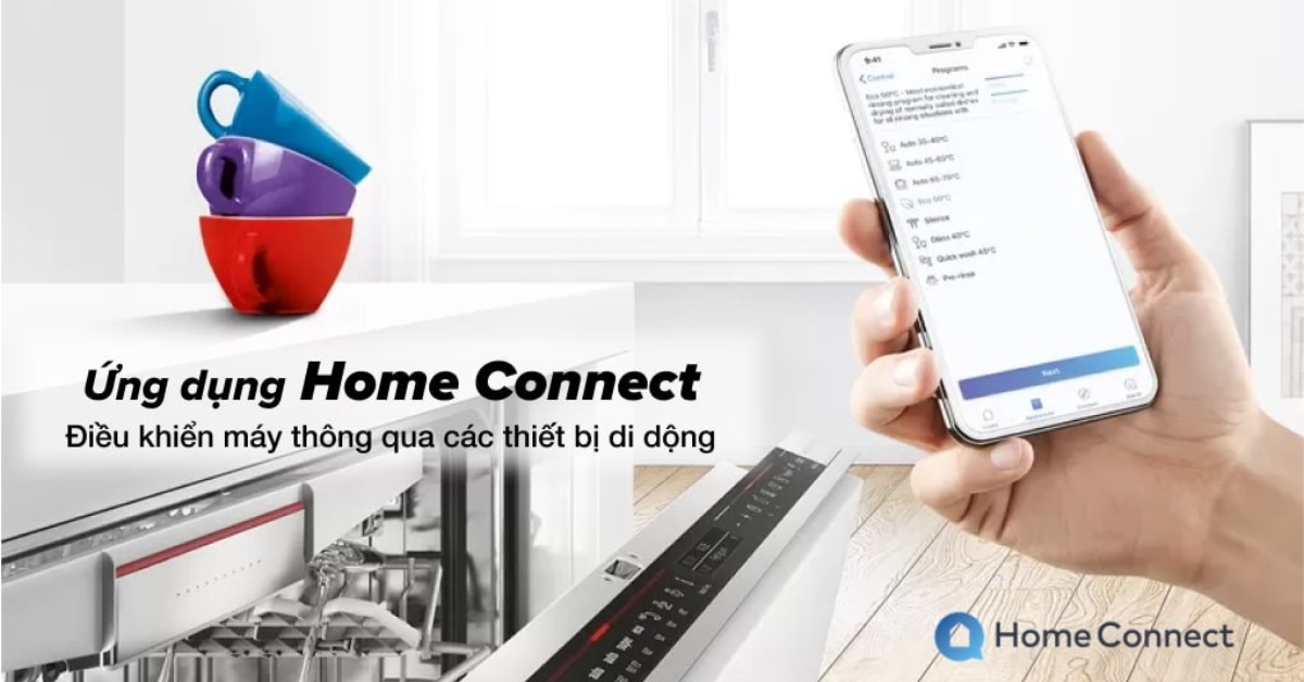 Đặc điểm nổi bật của Máy rửa chén âm tủ Bosch SMV6ZCX42E Series 6, công nghệ Zeolith, Home connect