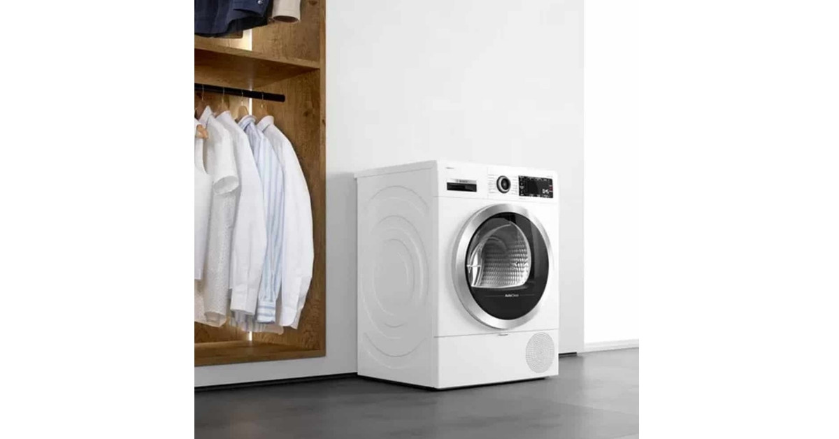 Máy sấy bơm nhiệt Bosch WTX87MH0SG 9kg Series 8