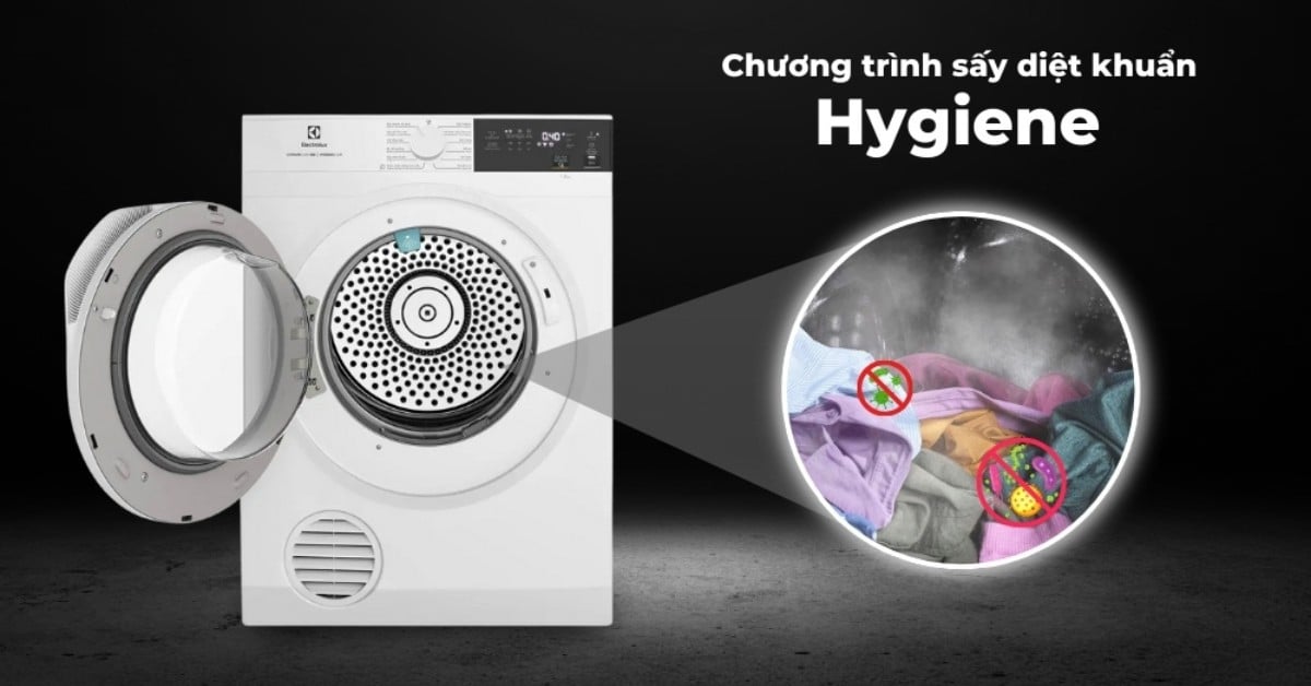 Máy sấy thông hơi 9kg Electrolux EDS904H3WC