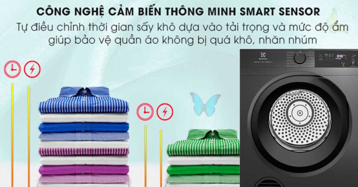 Máy sấy thông hơi 9kg Electrolux EDS904N3SC
