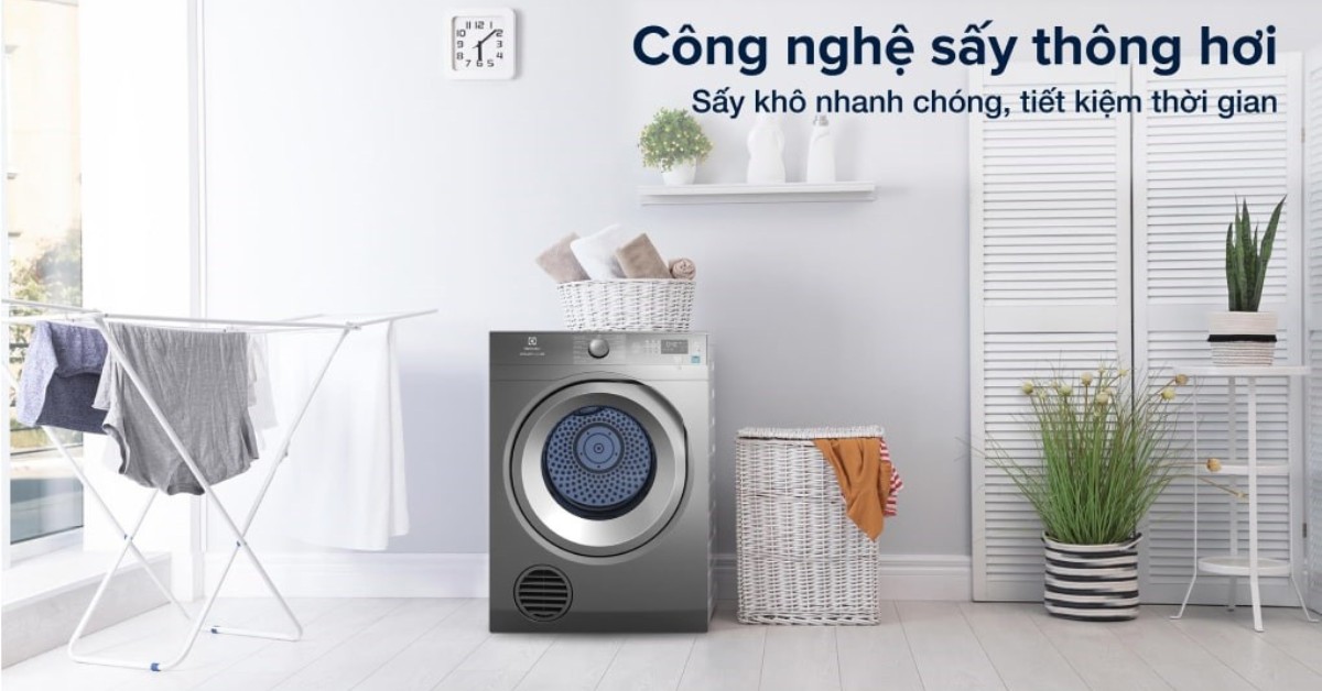 Máy sấy thông hơi Electrolux EDS854N3SB 8.5kg