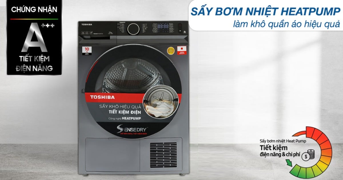 Máy sấy bơm nhiệt TOSHIBA TD-BK110GHV(MK)