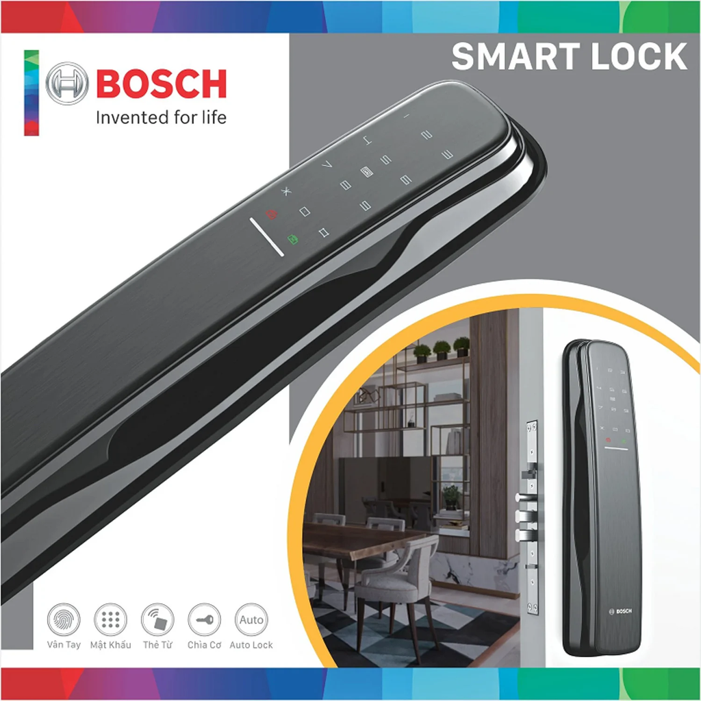 Đặc điểm nổi bật của Khóa điện tử Bosch GD.EL 800A EU Gray