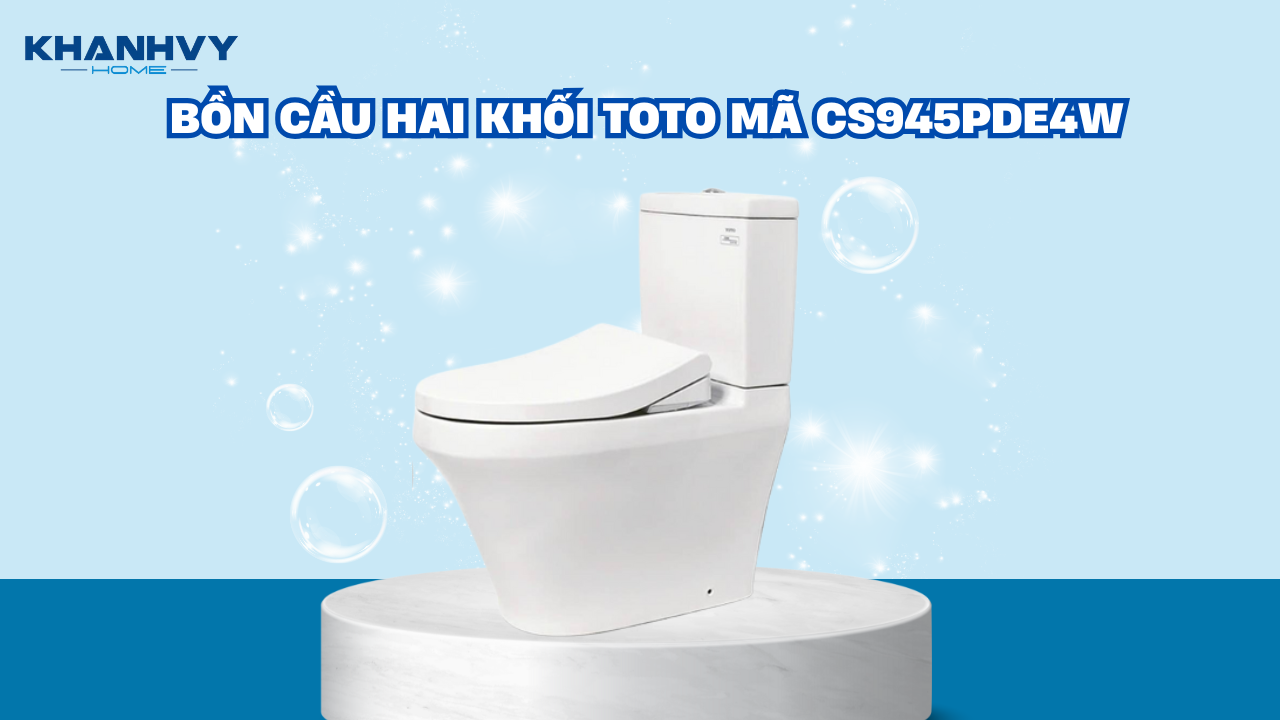 Bồn cầu hai khối TOTO mã CS945PDE4W