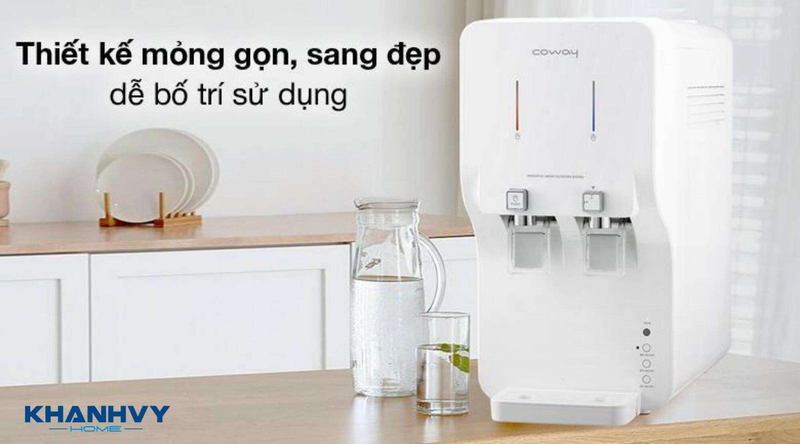Máy lọc nước Coway CHP-260L với thiết kế nhỏ gọn, hiện đạ