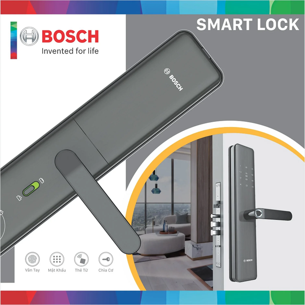 Đặc điểm nổi bật của Khóa điện tử Bosch GD.ID 40P EU GRAY