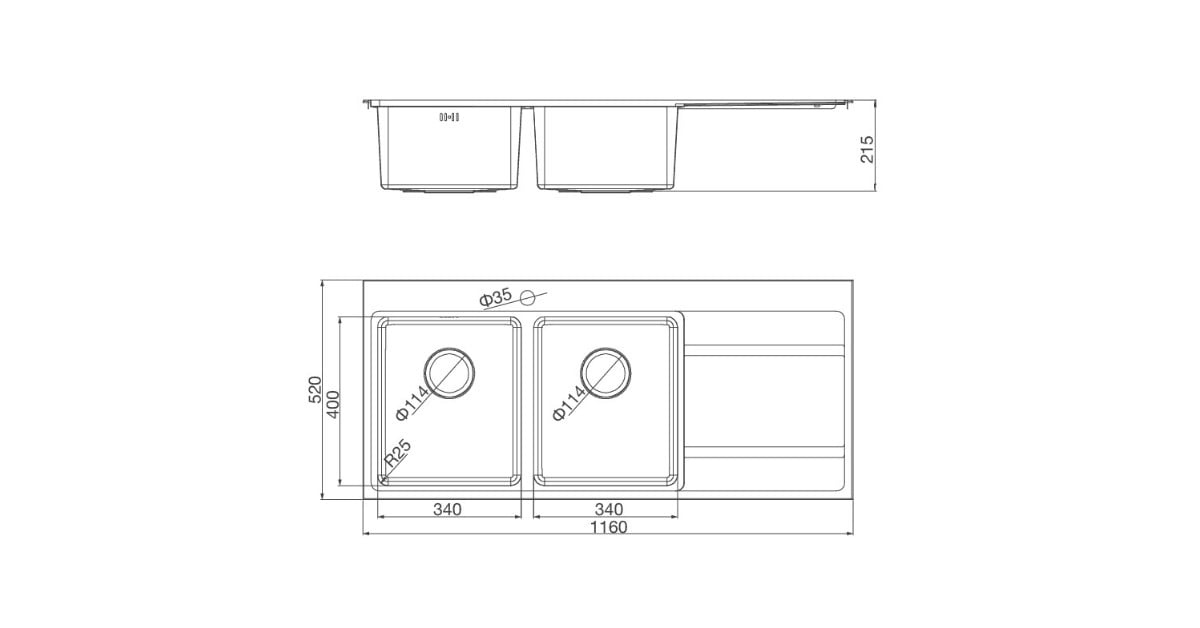 Chậu rửa chén Malloca MS 7818
