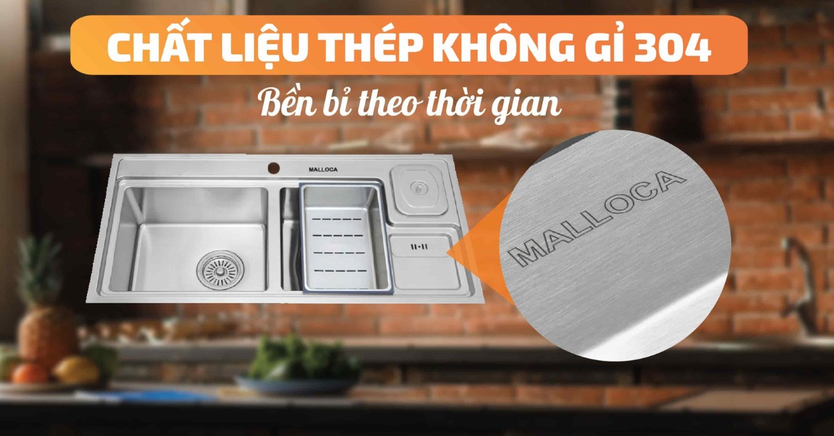 Chậu rửa chén Malloca MS 8804 N